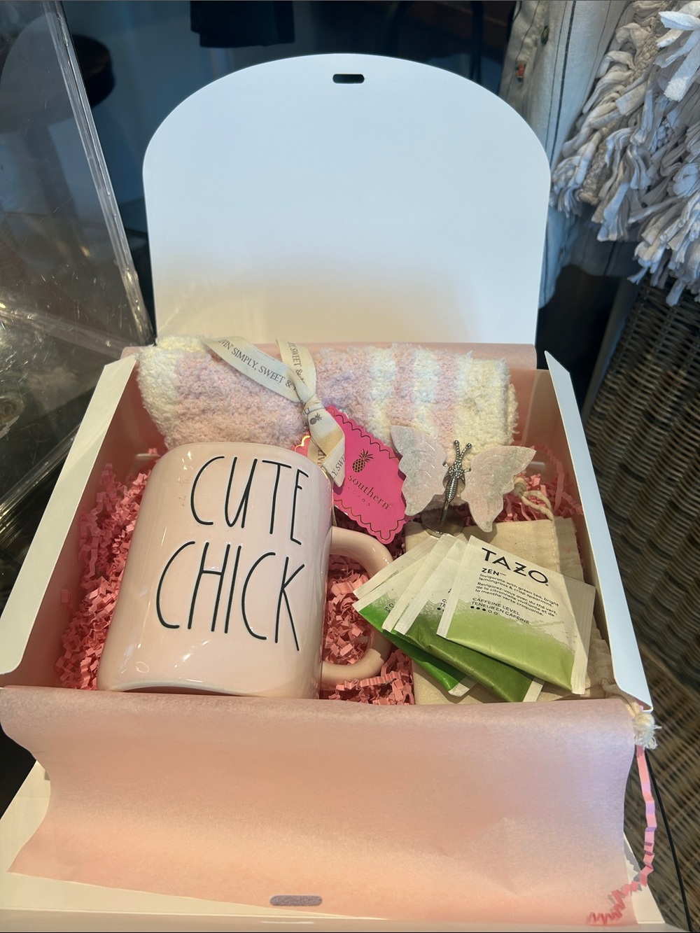 Pink Rae Dunn 'Cute Chick' Self Care Box Bundle Love Yourself First NWT - Picture 2 of 9